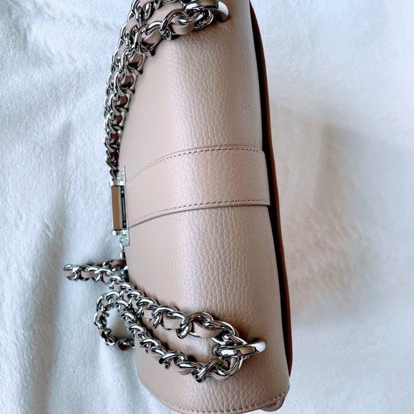 Aspinal of London - Large Lottie Bag - Soft Taupe Pebble - Picture 8 of 15